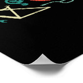 Bergfiets op de fiets enduro poster (Hoek)