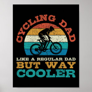 Bergfiets Papa, Cadeau, Net als gewone Papa, Cool Poster