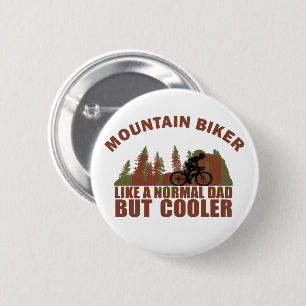 bergfiets vader zoals een normale vader maar coole ronde button 5,7 cm