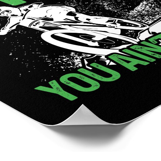 Bergfietsen als vuile vlieger poster (Hoek)