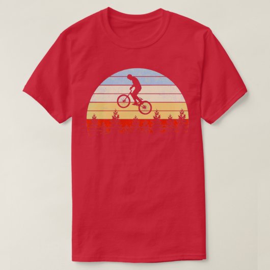 Bergfietsenfietsen met bergbeklimming, Vintage T-shirt (Design voorkant)
