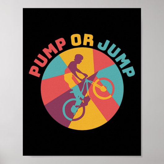 Bergfietsliefhebber pomp of spring pomp track fiet poster (Voorkant)