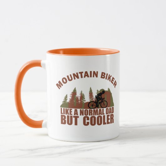 Bergfietspapa vintage mok (Links)