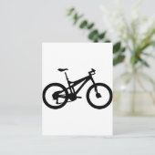 Bergfietstofiets Briefkaart (Staand voorkant)