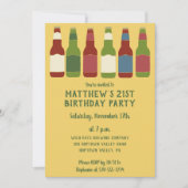 Bergflesjes Grafische gepersonaliseerde geboorteda Kaart (Voorkant)