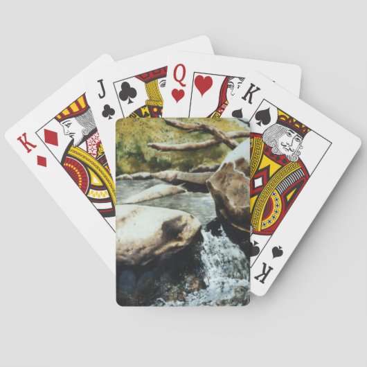 Bergforel stroom mini-herfsten en plungepool pokerkaarten (Achterkant)