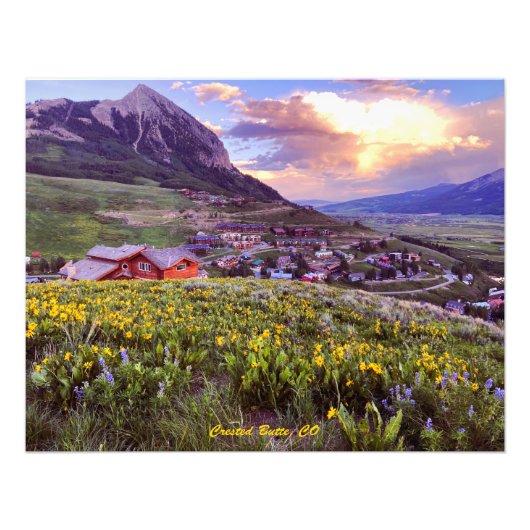 Bergfoto in Colorado Poster (Voorkant)