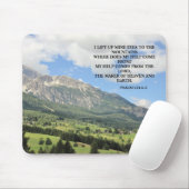 Bergfoto Inspirerend Christelijke Bijbelverse Muismat (Met muis)