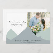 Bergfoto Save The Date Kaart (Voorkant / Achterkant)