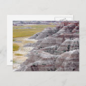 Berggebergte van het nationale park Badlands Briefkaart (Voorkant / Achterkant)