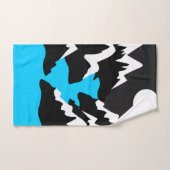 Berggebieden met stromende riviermonding bad handdoek (Handdoek)