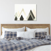 Berggebieden voorbij bergen III Canvas Afdruk (Insitu (Slaapkamer))