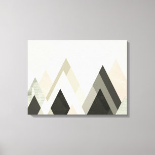 Berggebieden voorbij bergen III Canvas Afdruk