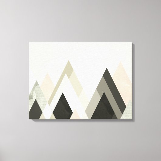 Berggebieden voorbij bergen III Canvas Afdruk (Voorkant)