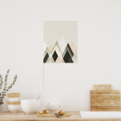 Berggebieden voorbij bergen III Poster (Keuken)