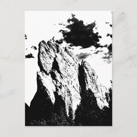 berggeest briefkaart (Voorkant)