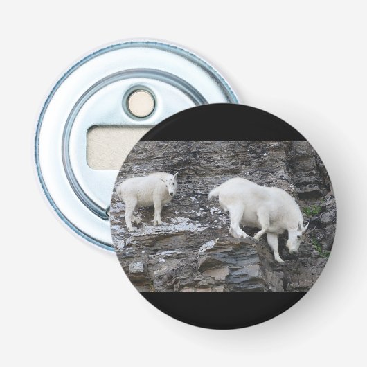 berggeit button flesopener (Voorkant)