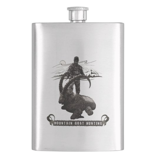 Berggeit jacht avontuur fles flacon (Voorkant)