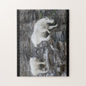 berggeit met baby legpuzzel (Verticaal)