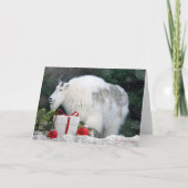 Berggeit met kerst - 5x7 Blank Kaart (Voorkant)