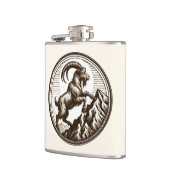 Berggeit Steenbok Verjaardag Zodiac Heupfles (Links)