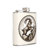 Berggeit Steenbok Verjaardag Zodiac Heupfles (Rechts)