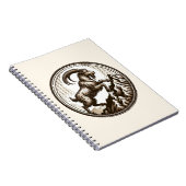 Berggeit Steenbok Verjaardag Zodiac Notitieboek (Rechterzijde)