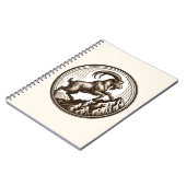 Berggeit Steenbok Verjaardag Zodiac Notitieboek (Linkerzijde)