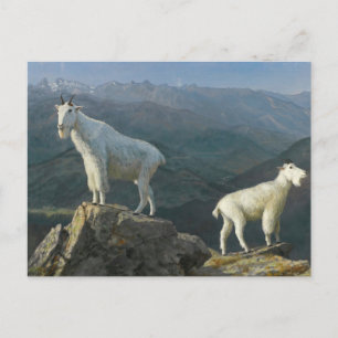 Berggeiten door Albert Bierstadt Briefkaart