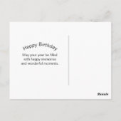 Berggeiten Witte Natuurfoto Verjaardag Briefkaart (Achterkant)