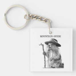 Berggids - grillig marmot ontwerp sleutelhanger