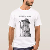 Berggids - grillig marmot ontwerp t-shirt (Voorkant)