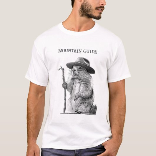 Berggids - grillig marmot ontwerp t-shirt (Voorkant)