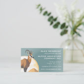 Berggids Wandeltochten Avontuurlijk Bedrijf Visitekaartje (Staand voorkant)