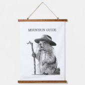 Berggids - Whimsical marmot ontwerp Hangend Wandkleed (Voorkant)