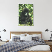 Berggorilla, (Gorilla gorilla beringei), Canvas Afdruk (Insitu (Slaapkamer))