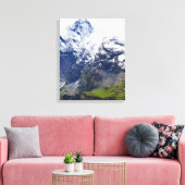 Berghelling in de Zwitserse Alpen Canvas Afdruk (Insitu (Woonkamer))