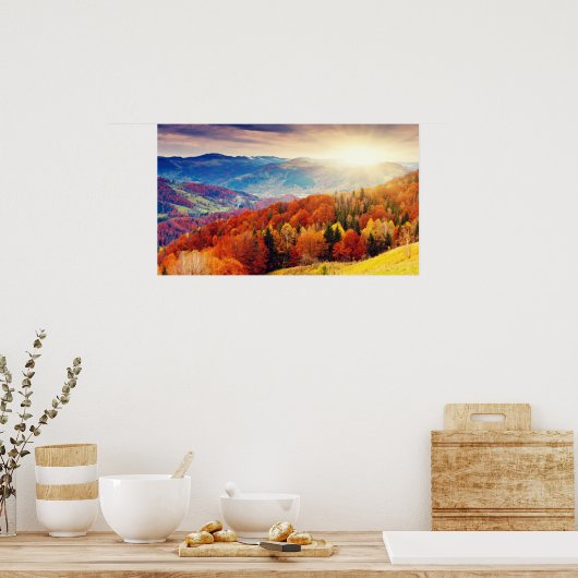 Bergherfstbos Poster (Keuken)