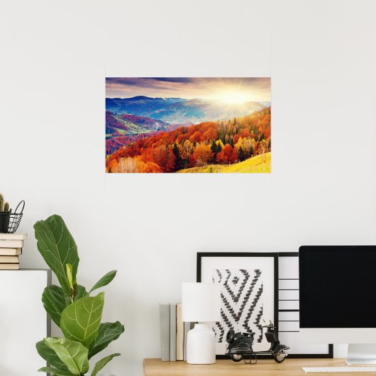 Bergherfstbos Poster (Thuiskantoor)