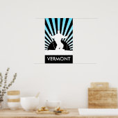 berghski vermont poster (Keuken)