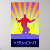 berghski vermont poster (Voorkant)