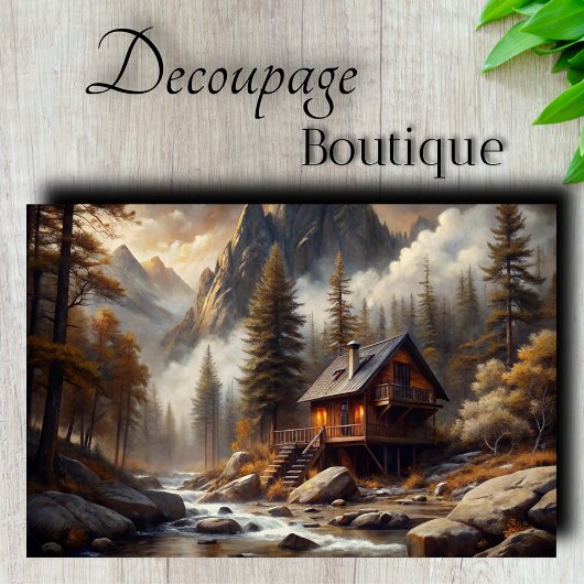 Berghut-retraite decoupage tissuepapier
