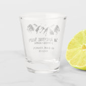 Berghuwelijk Shot Glas (Achterkant)
