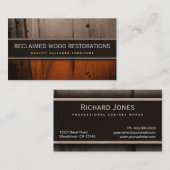Berging Meubels Restauratie Hout Visitekaartje (Voorkant / Achterkant)