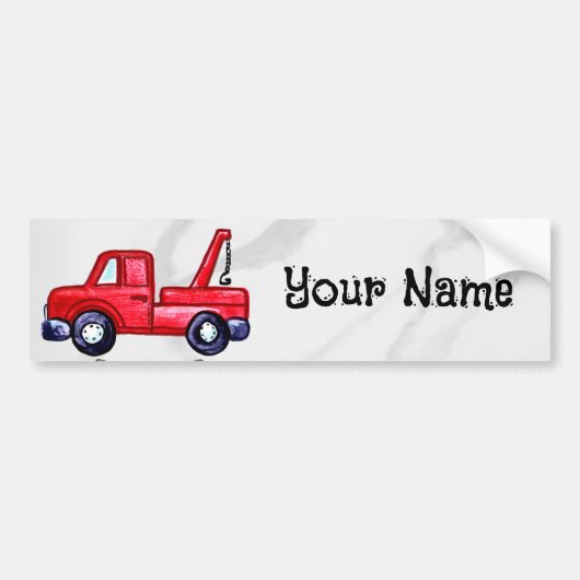 Bergings sleepwagen bumpersticker (Voorkant)