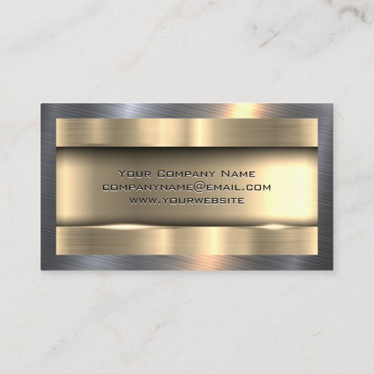 Bergingsvoertuig | Metaal | Staalglans Visitekaartje (Achterkant)