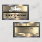 Bergingsvoertuig | Metaal | Staalglans Visitekaartje (Voorkant / Achterkant)