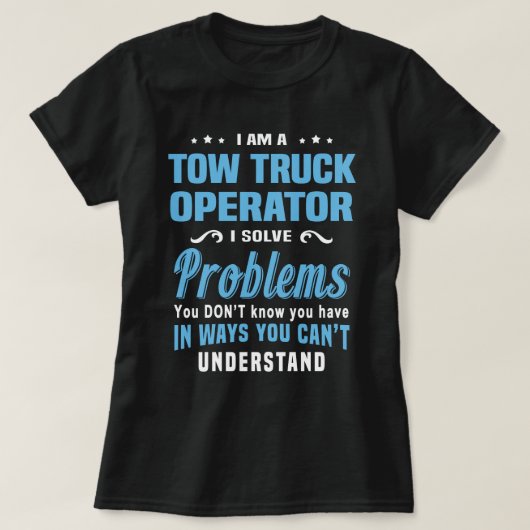 Bergingswagenchauffeur T-shirt (Design voorkant)