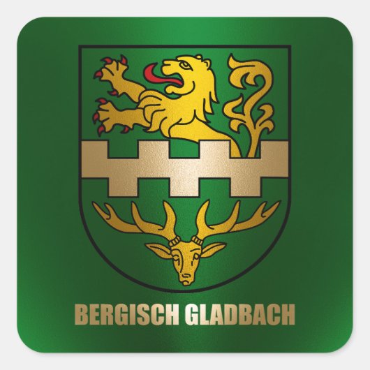 Bergisch Gladbach Vierkante Sticker (Voorkant)