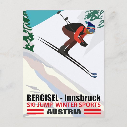 Bergisel - Innsbruck, Ski Jump in Oostenrijk Briefkaart (Voorkant)